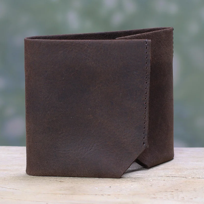 Top men wallets for urban style-wallets for men with RFID-blocking sleeves -Chestnut Trifold Handcrafted Trifold Chestnut Brown Men's Leather Wallet