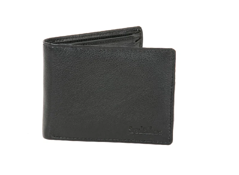 Stylish men wallets with pattern-men's wallets with removable cardholder -MENS LEATHER WALLET 95415 (BLACK)