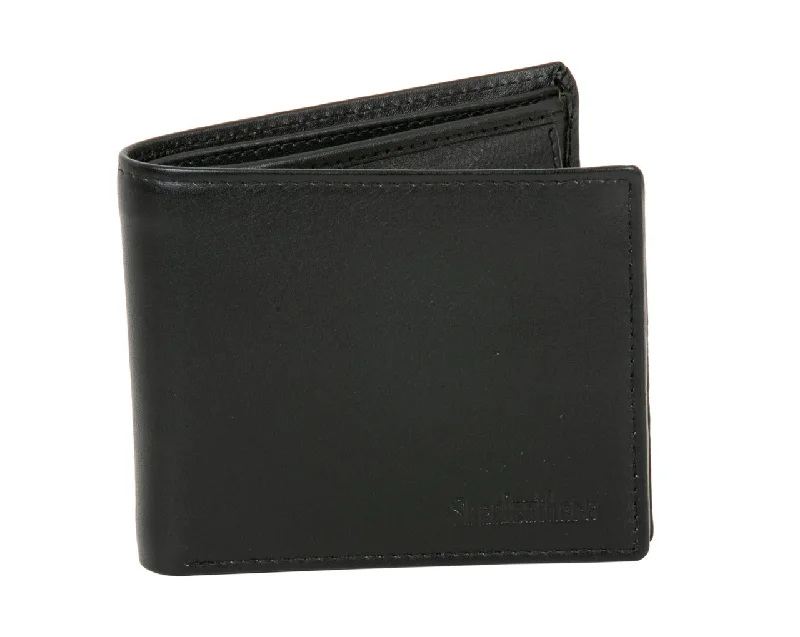 How to dye men wallets-men's wallets for big wallets -MENS LEATHER WALLET 95422 (BLACK)