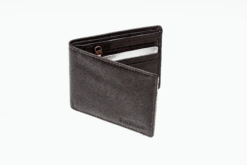 Affordable men wallets for travel-wallets for men with smooth leather texture -MENS LEATHER WALLET 33609 (BLACK)