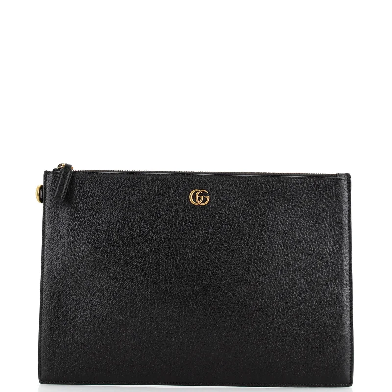 Wallets with colorful stitching-Wallets for women with multi-card slots-GG Marmont Pouch Leather