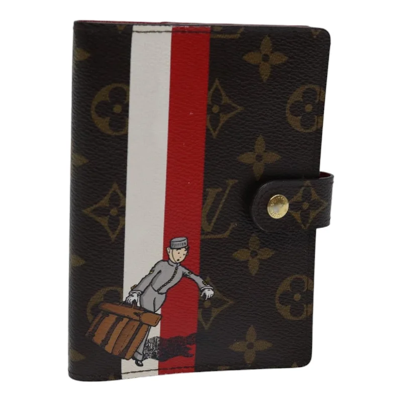 Keychains with modern charm-Custom wallets with multi-section compartments-Louis Vuitton Agenda Pm  Canvas Wallet  (Pre-Owned)