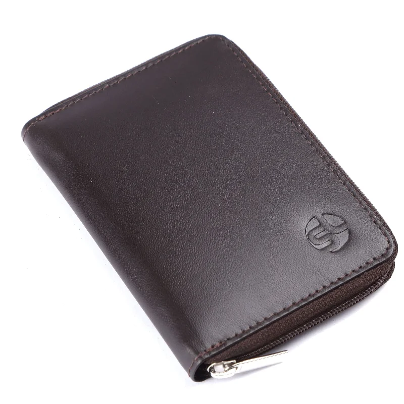 Men wallets with extra card space-handmade wallets for men -MENS LEATHER RFID CARD HOLDER 54115