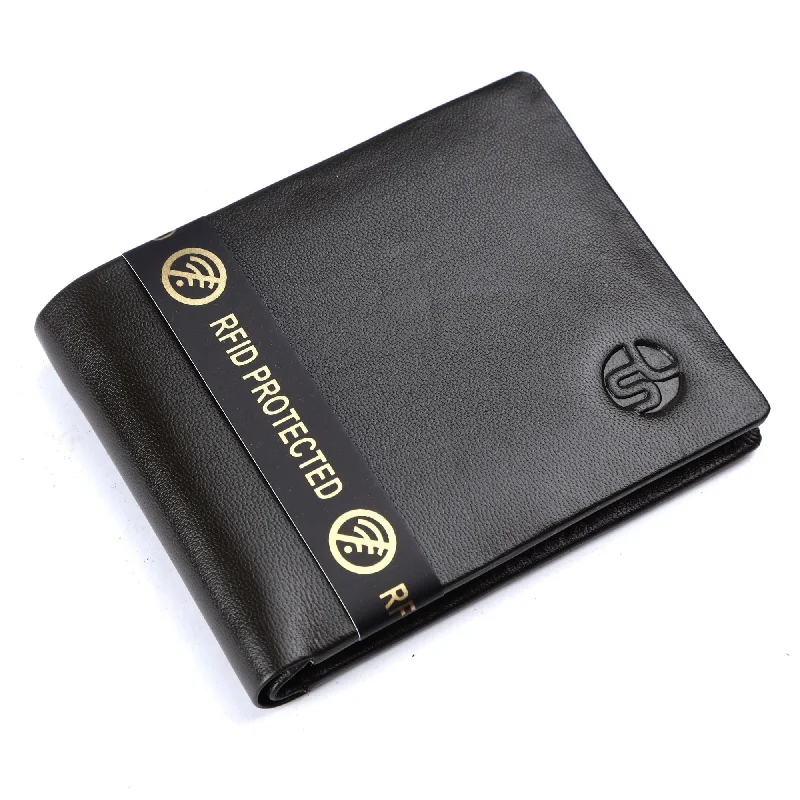 Best men wallets for outdoor trips-affordable men wallets -MENS LEATHER RFID WALLET  54105