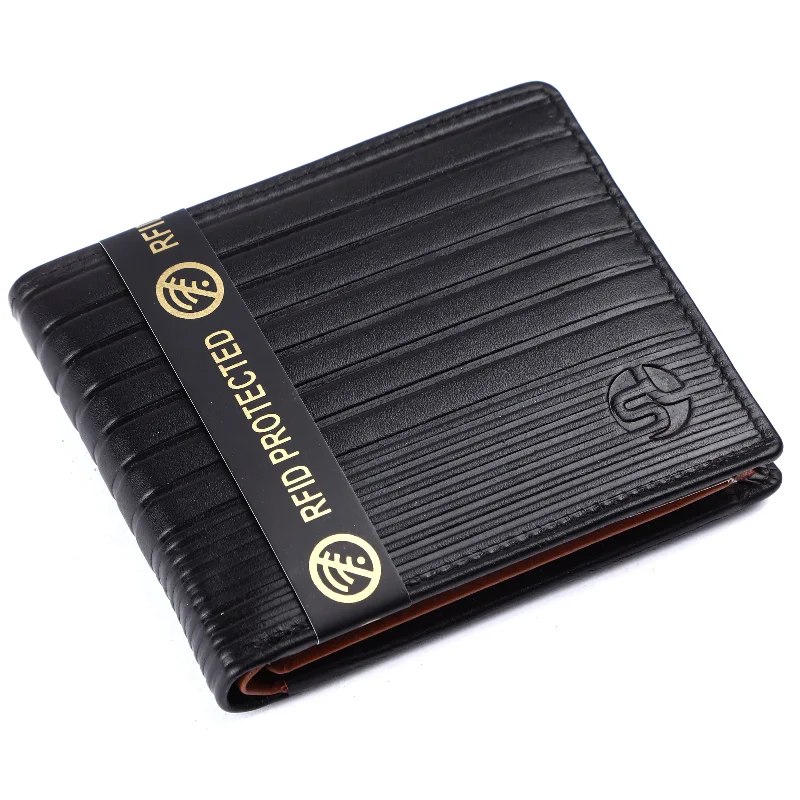 Men wallets with slim cash slot-men's wallets with credit card slots -MENS LEATHER RFID WALLET 54114