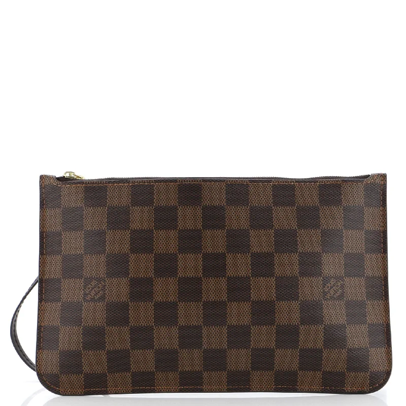 Wallets for holiday travel-Keychains for promotional giveaways-Neverfull Pochette Damier Large