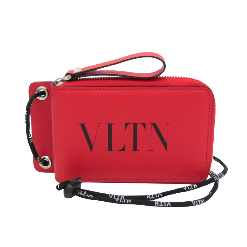 Wallets for urban lifestyle-Compact wallets for men-Valentino Garavani Vltn  Leather Wallet  (Pre-Owned)