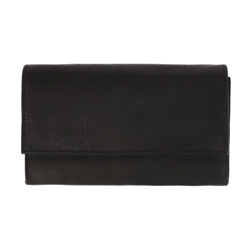 Keychains with stylish look-Travel wallets with currency slots-Women's Antique Cowhide Clutch Wallet