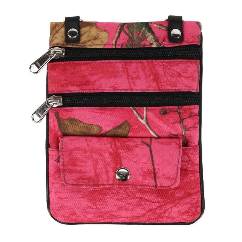 Keychains with leather cord-Keychains for birthday presents-Women's Realtree Camo Cross Body Bag