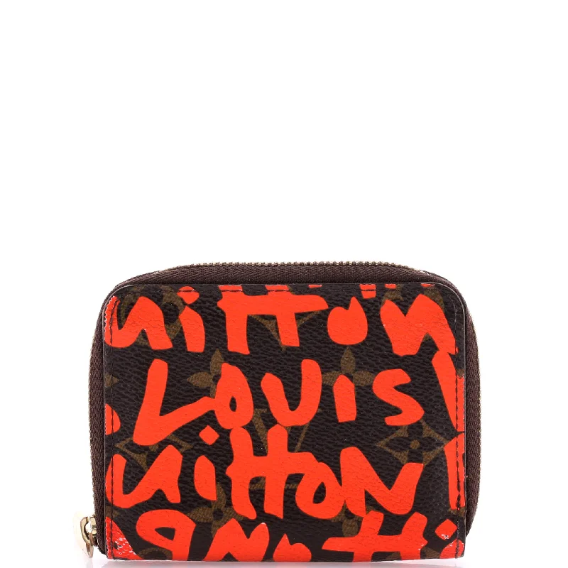 Wallets for casual style-Slim wallets for travel-Zippy Coin Purse Limited Edition Monogram Graffiti