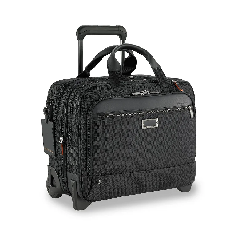 Bag with side access-Briggs & Riley @Work Medium 2-Wheel Expandable Brief