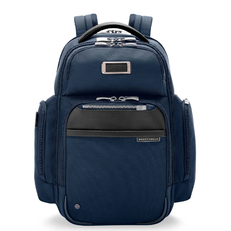 Backpack with stylish logos-backpack for a quick weekend trip-Briggs & Riley @work Medium Cargo Backpack