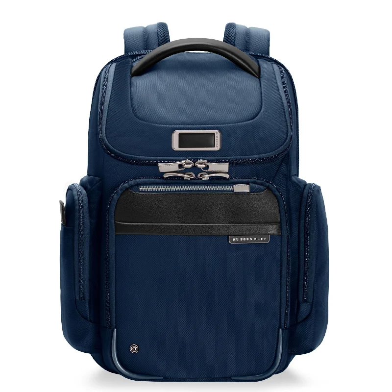 Backpack with eco-friendly design-backpack for carrying heavy gear-Briggs & Riley @work Medium Widemouth Backpack