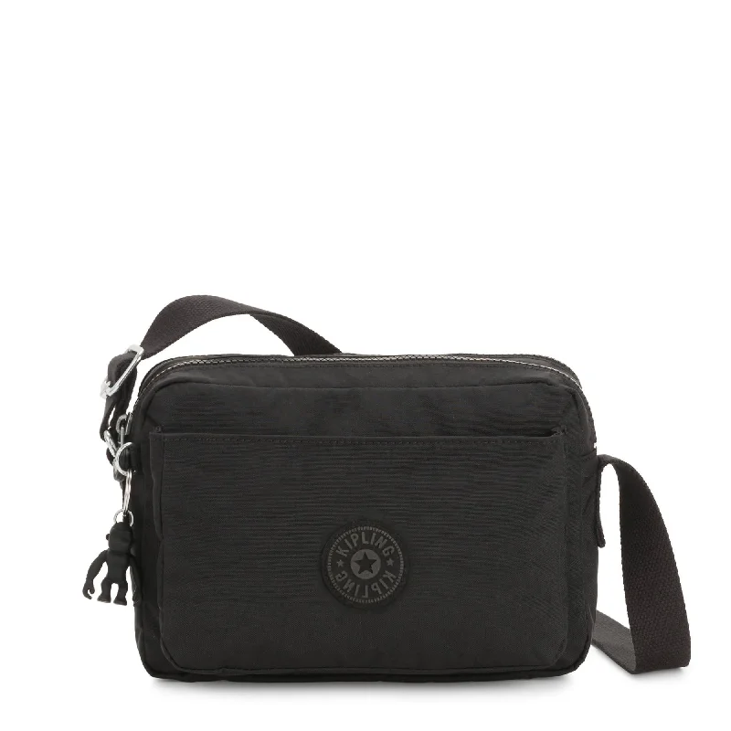 Crossbody trendy fashion bag-Kipling Abanu Medium Crossbody Bag - Black Noir