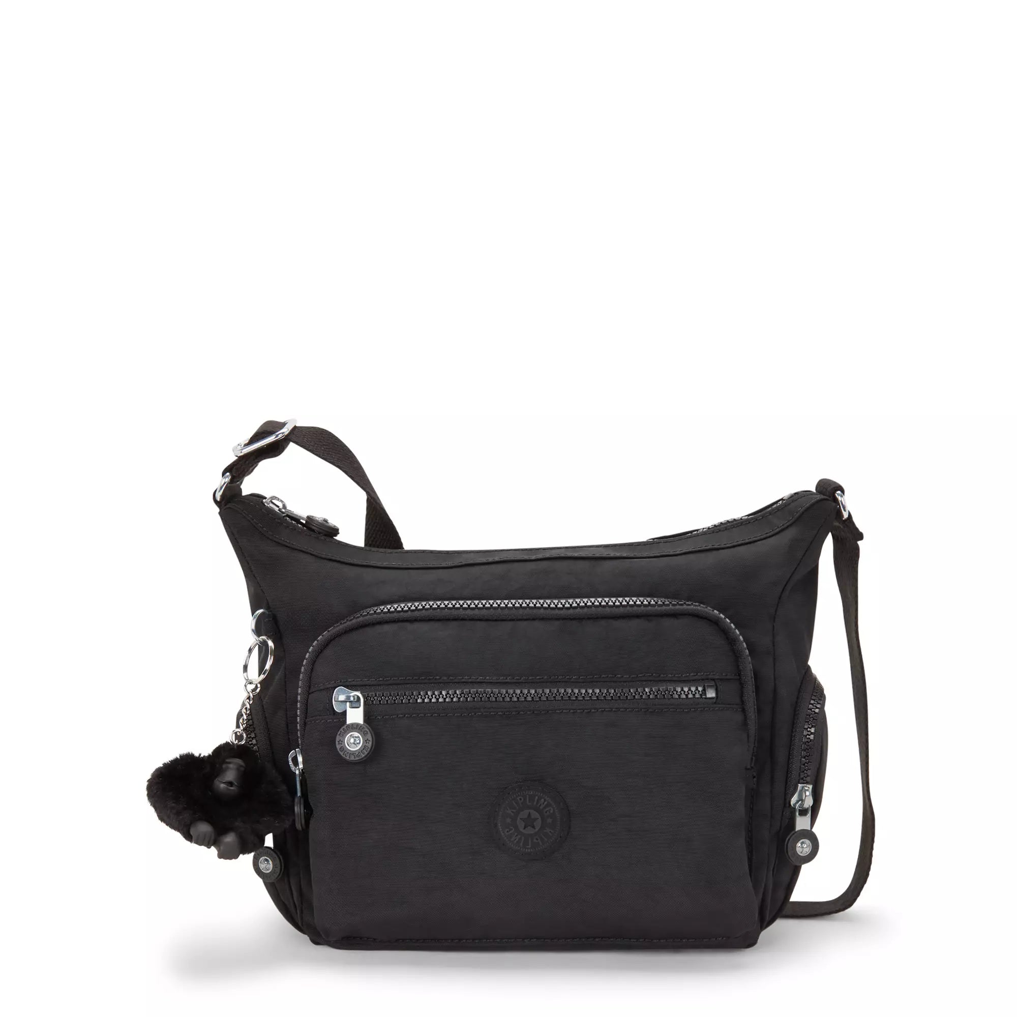 Crossbody with designer touch-Kipling Gabbie Small Crossbody Bag - Black Noir