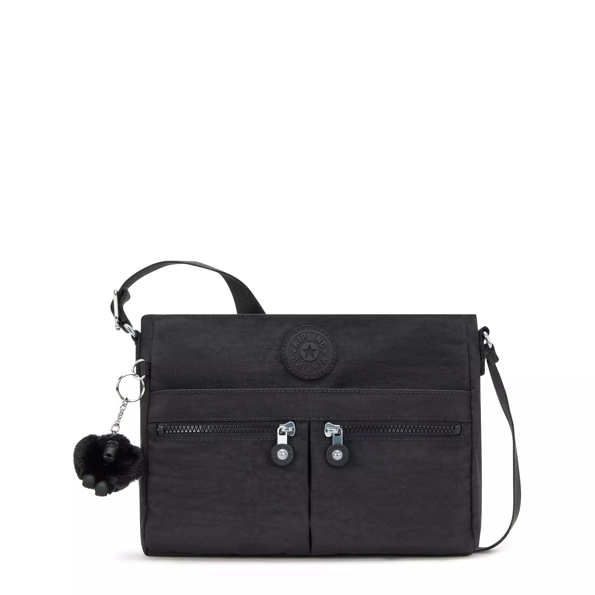 Crossbody with intricate design-Kipling New Angie Crossbody Bag - Black Noir