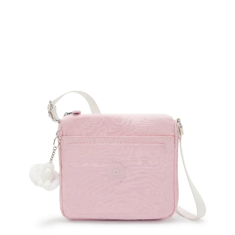 Crossbody with buckle closure-Kipling Sebastian Crossbody Bag - Pink Surprise