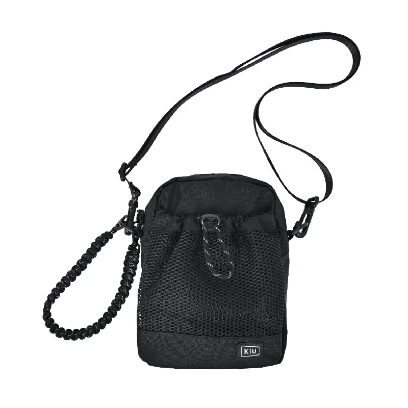 Bag for cold climates-KiU Water Repellent Paracord Mesh Pocket Shoulder Bag