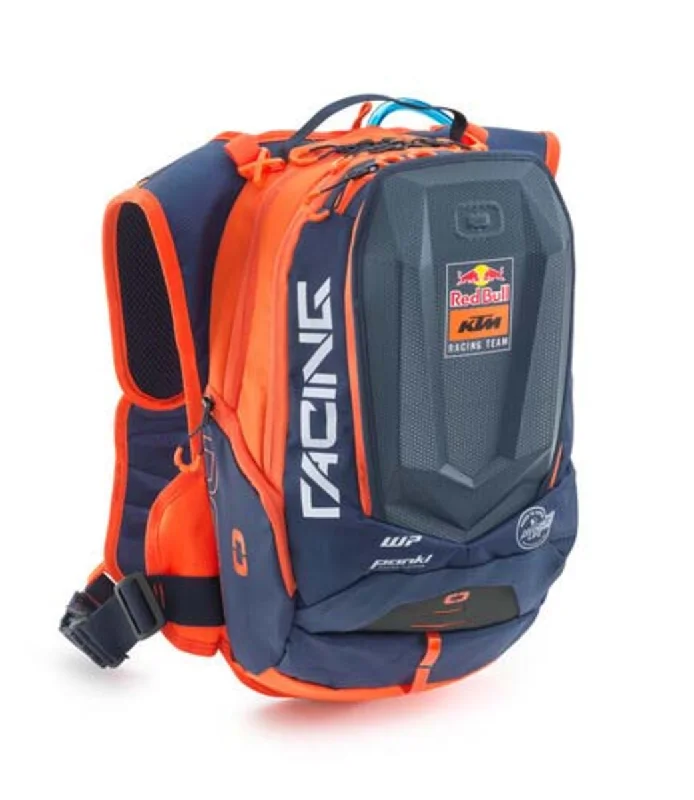 Backpack for student travelers-backpack with padded back support-KTM Replica Team Dakar Hydration Backpack