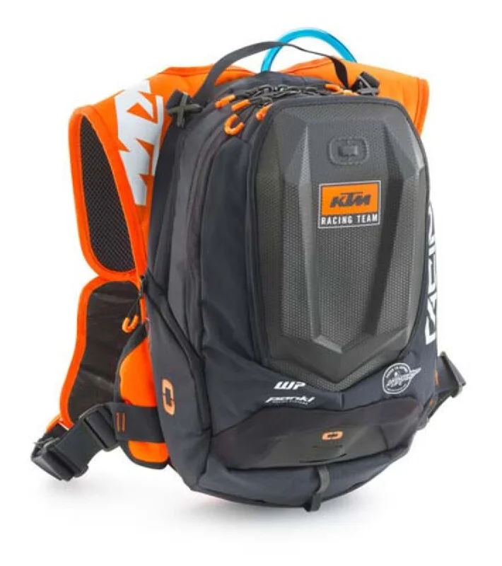 Backpack with bold designs-fashionable backpack for teenagers-KTM Team Dakar Hydration Backpack