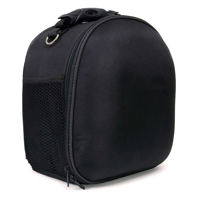 Minimalist travel bag-Milwaukee Leather SH687 Medium Size Black Textile Motorcycle Helmet Back Pack Sissy Bar Bag