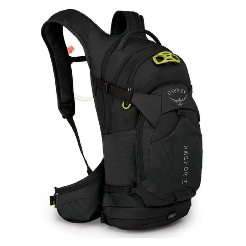 Backpack with extra padding-compact backpack for weekend adventures-Osprey Raptor 14 Hydration Backpack with Reservoir - Men's Mountain Biking - Hydration