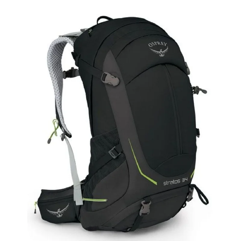 Backpack with sturdy zippers-large waterproof backpack for hiking-Osprey Stratos 34 Backpack - Small/Medium - Men's Day Hiking