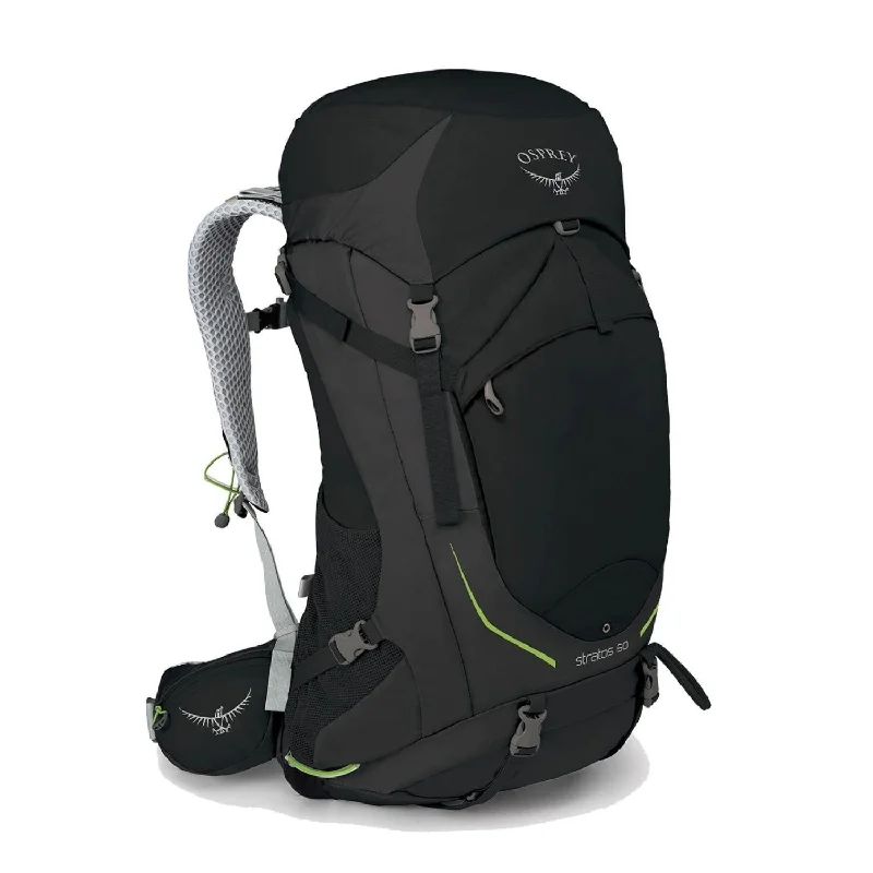 Backpack for rugged camping-backpack for nature walks and trails-Osprey Stratos 50 Backpack - Medium/Large - Men's Light Backpacking