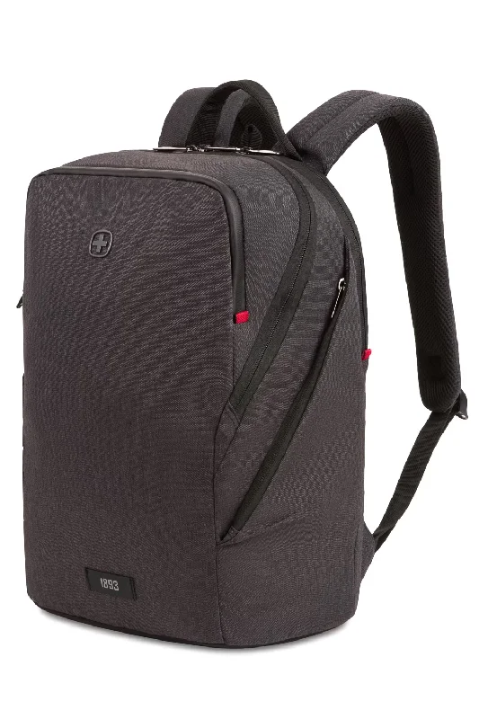 Backpack for winter sports-premium backpack for business travel-Wenger MX Light 16" Laptop Backpack - Charcoal Heather