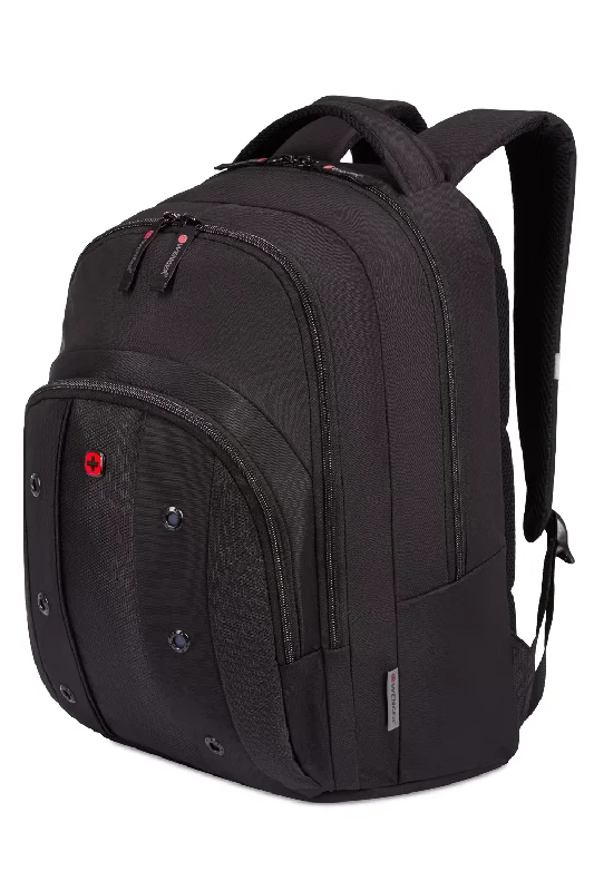 Backpack for summer camps-versatile backpack for all occasions-Wenger Upload 16" Laptop Backpack - Black