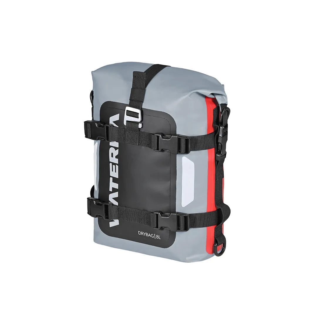 Bag with detachable pockets-ViaTerra DryBag 8L - 100% Waterproof Motorcycle Tailbag/ Rear rack bag (Universal with versatile mounting)