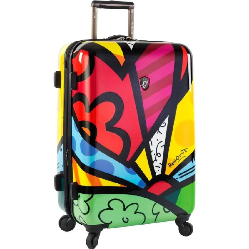 Suitcase for snow gear-high-end carry-on luggage-Heys Britto 26" Spinner Luggage New Day Multicolor