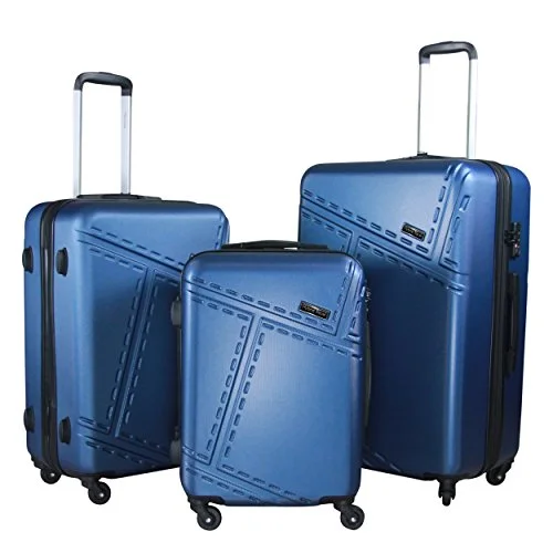 Suitcase with soft style-premium travel luggage suitcase-3 Pc Luggage Set Durable Lightweight Spinner Suitecase Lug3 1610 Teal