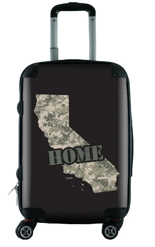 Suitcase for food storage-expandable travel suitcase-612 My Home State California 20" Carry On