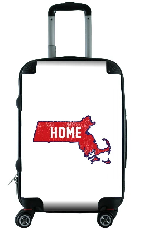 Suitcase with lightweight frame-suitcase for kids-612 My Home State Massachusetts 20" Carry On