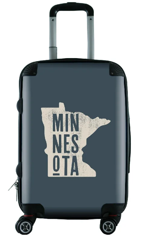 Suitcase for summer travel-stylish suitcase-612 My Home State Minnesota 20" Carry-On