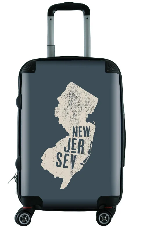 Suitcase for extended journeys-suitcase with spinner wheels-612 My Home State New Jersey 20" Carry-On