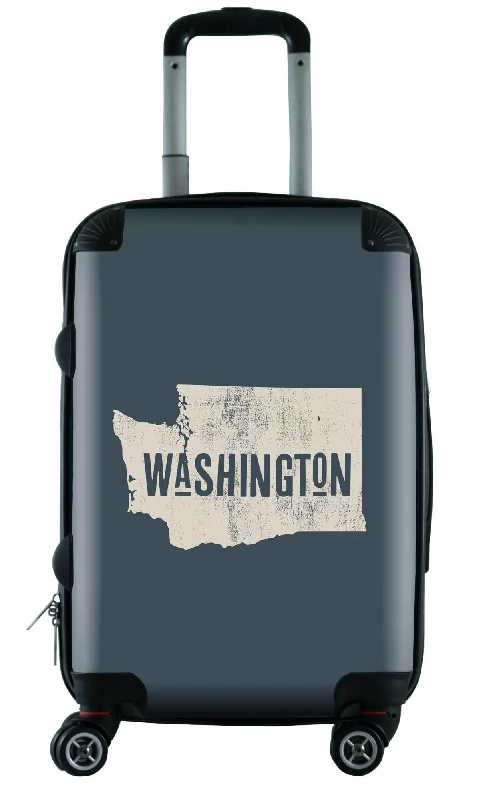 Suitcase for short stays-suitcase with RFID protection-612 My Home State Washington 20" Carry-On