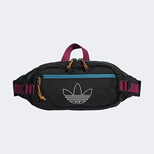 Crossbody easy-to-wear bag-adidas Originals Unisex Utility Crossbody Bag, Black/Active Teal/Berry, ONE SIZE