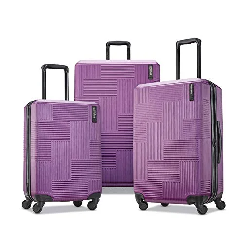 Suitcase for electronics-luxury leather suitcase-American Tourister 3-Piece Set, Power Plum