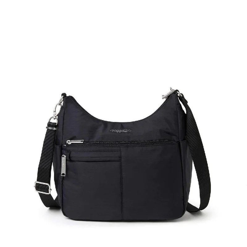 Crossbody for tech-savvy people-Baggallini Anti-Theft Free Time Crossbody Bag