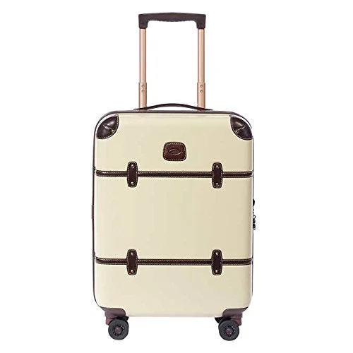 Suitcase for cold gear-soft-shell luggage suitcase-Bric'S Bellagio Trolley 21" - Cream/Dark