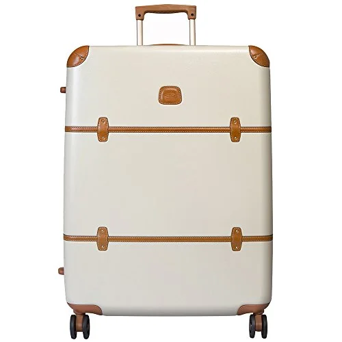 Suitcase with glowing accents-carry-on cabin suitcase-Brics Milano Bellagio 32" Spinner (Cream)