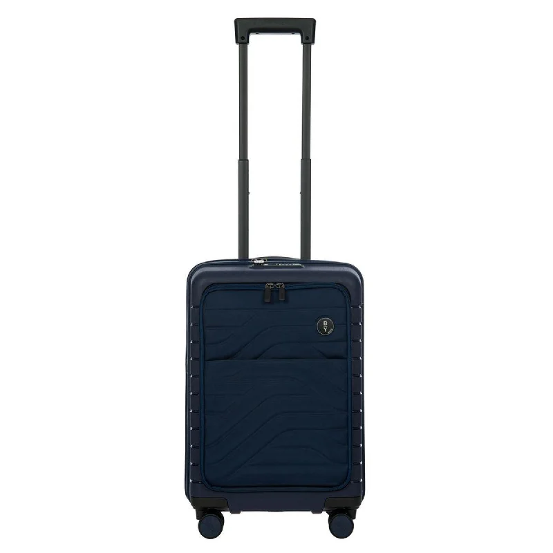 Suitcase with breathable pockets-suitcase with built-in scale-Brics Ulisse 21" Expandable Spinner with Pocket