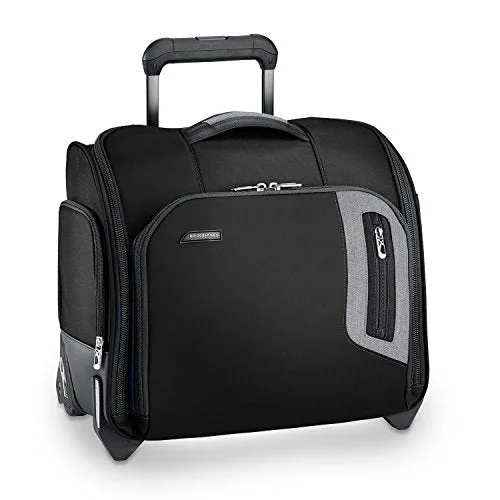 Suitcase with modern vibes-suitcase with removable shoulder strap-Briggs & Riley Brx Rolling Cabin Bag, Black