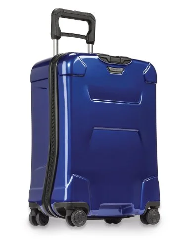 Suitcase for tiny essentials-business travel carry-on suitcase-Briggs & Riley Torq Hardside 21" 4 Wheel Spinner, Cobalt