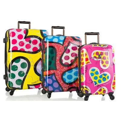 Suitcase with eco-friendly materials-suitcase with compression straps-Britto 3 Piece Luggage Set