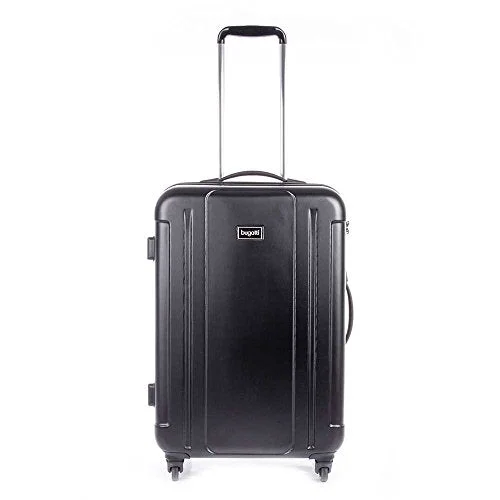 Suitcase for athletic gear-lightweight luggage bag-Bugatti Hard Luggage 2 Pieces Set, Black