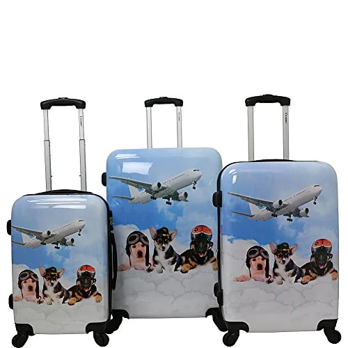 Suitcase for camping essentials-four-wheel luggage suitcase-Chariot Pilots 3-Piece Luggage Set