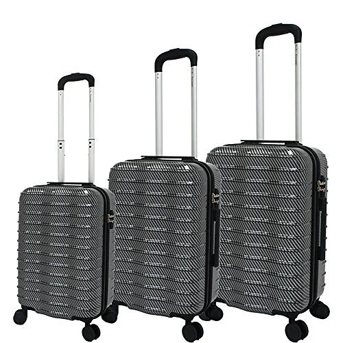 Suitcase with eye-catching colors-hard shell suitcase with wheels-Chariot Wave 3-Piece Luggage Set